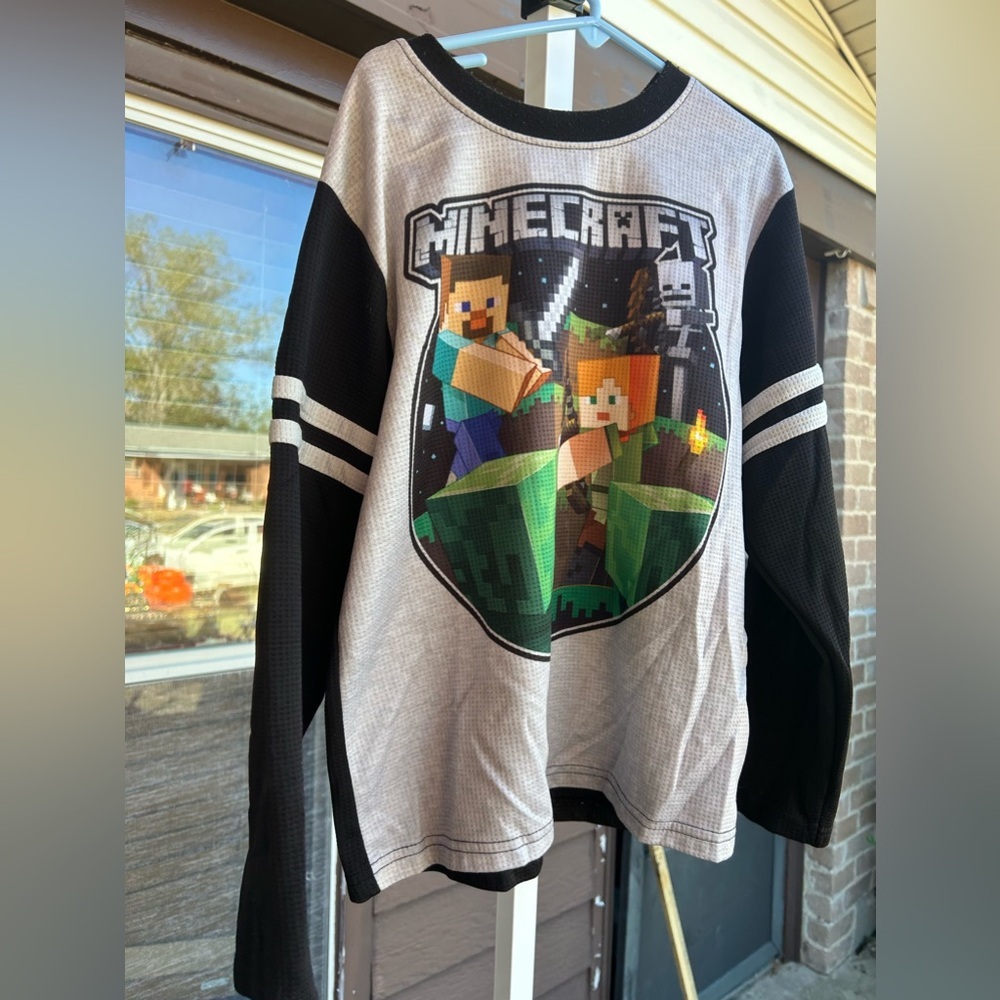 Boys long sleeve Minecraft shirt